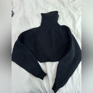 Black Turtleneck Sweater